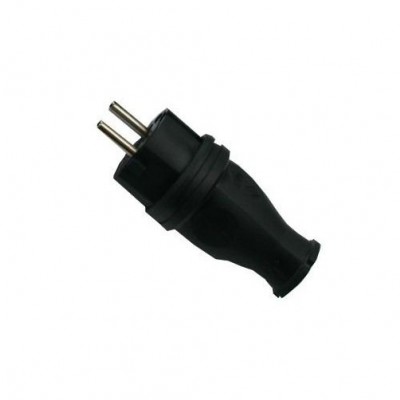 Stecher de cauciuc 16A 250V negru