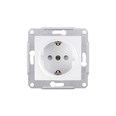 Priza simpla schuko 16A, alb Schneider Asfora